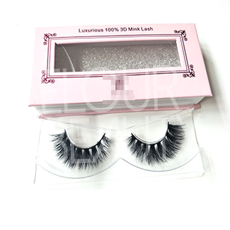 Custom package natural vegan full 3D mink eyelashes vendor China EL24 